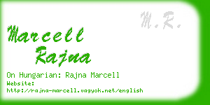 marcell rajna business card